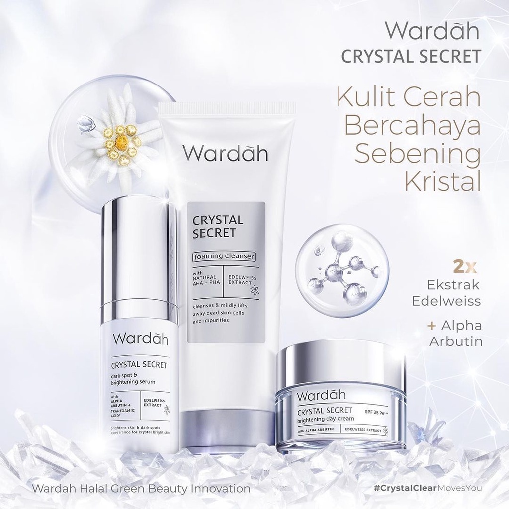 Wardah Crystal Secret Dark Spot &amp; Brightening Serum 20ml / Wardah Crystal Secret Dark Spot &amp; Brightening Series