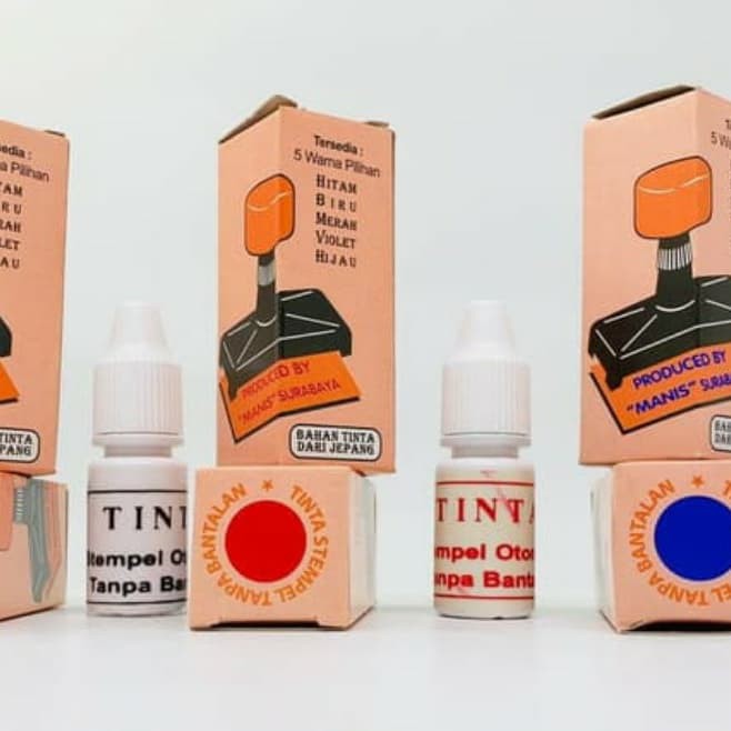 

Tinta Stempel Otomatis Tanpa Bantalan / Tinta Manis