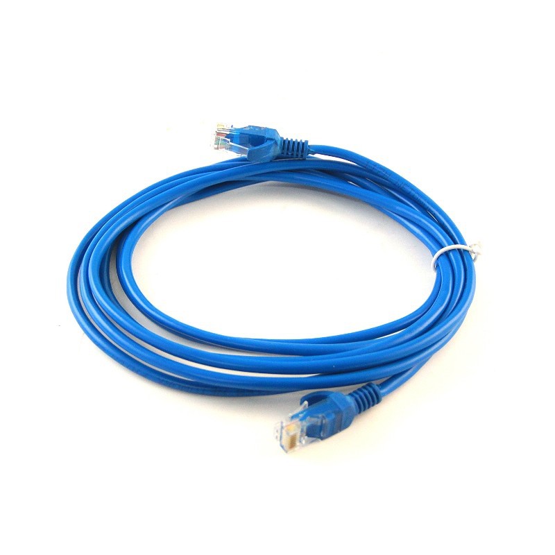 Kabel LAN Straight Panjang 3 Meter / Kabel LAN Network Ethernet - Biru