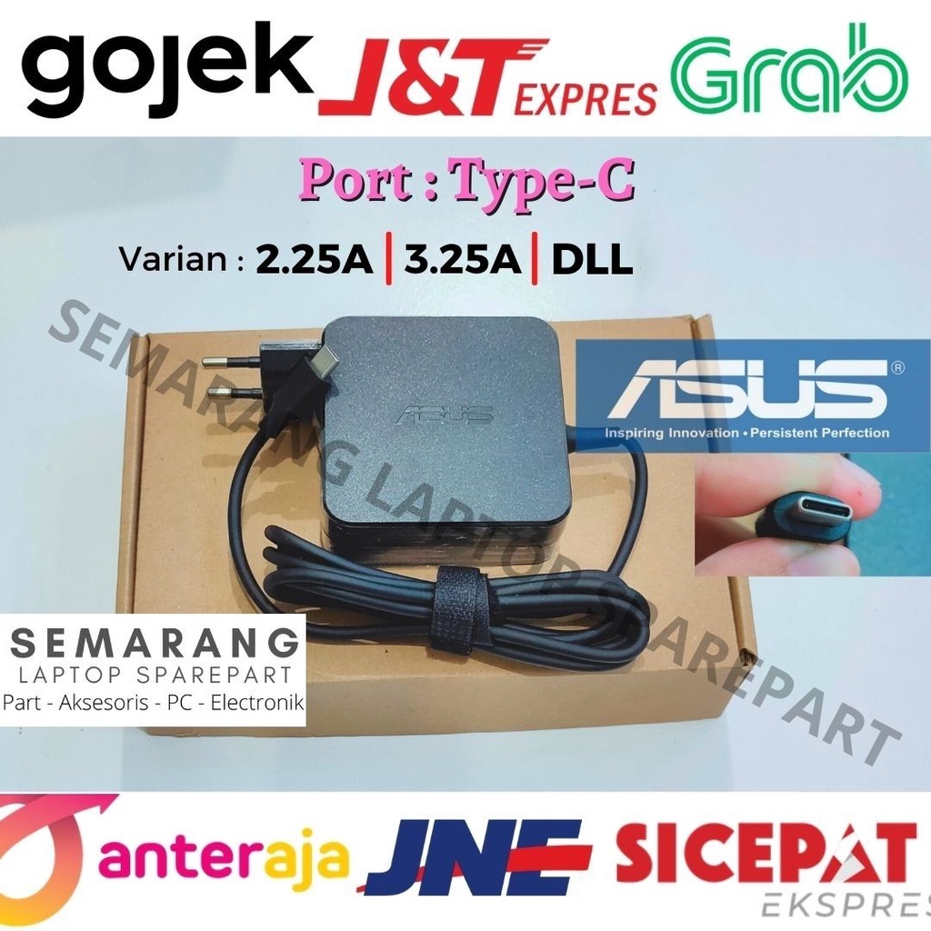 NEW CHARGER ASUS Zenbook 3 Deluxe Ux490ua Type Tipe C Casan Adaptor Laptop Baru