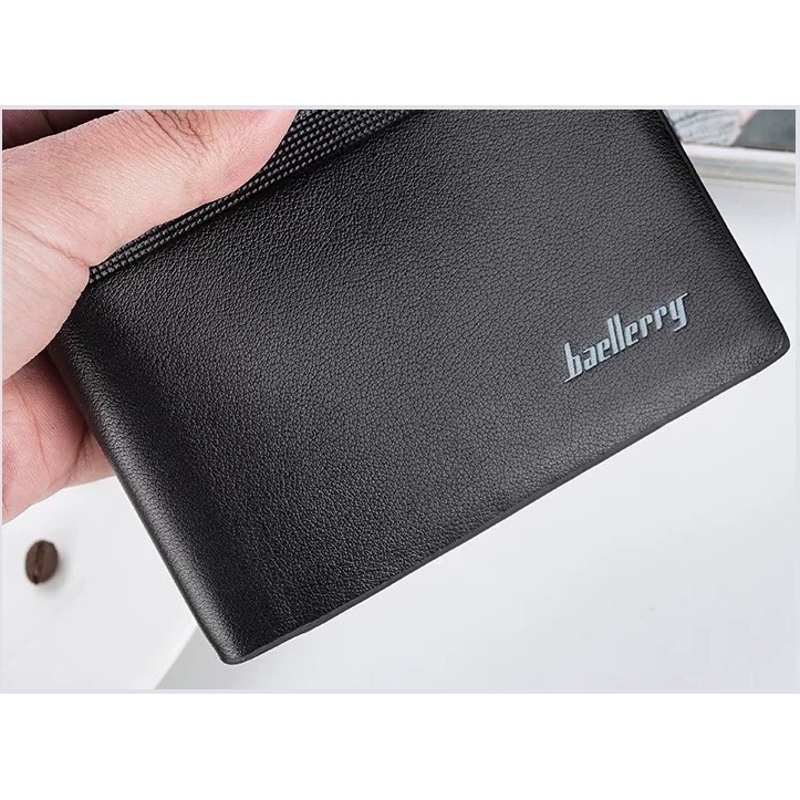 ORIGINAL BAELLERRY DOMPET LIPAT PRIA TEBAL KULIT SINTETIS DR001