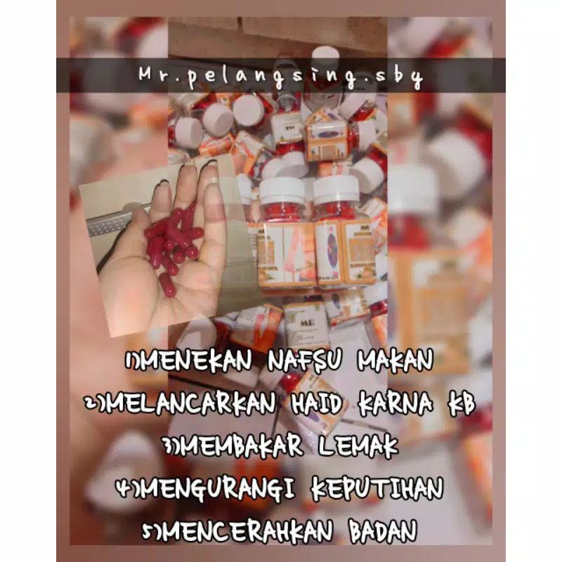OBAT HERBAL PELANGSING MR kemasan baru BPOM ORIGINAL 100% OBAT DIET HERBAL MR GARANSI 100% TURUN BB