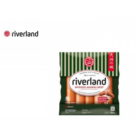 

(Free Tas Belanja) RIVERLAND Smoked Arabiki Beef Sausage 360 Gr / Frozen Food Sosis