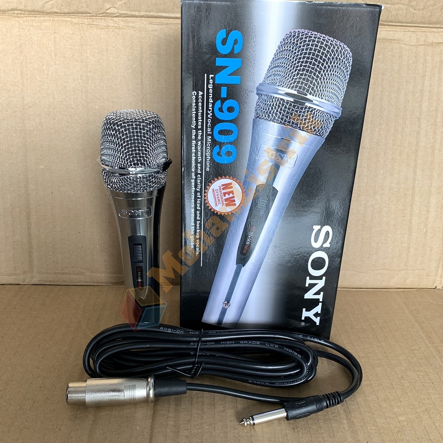 Mic Mikrofon Kabel Sony SN 909 Mik Karaoke Microphone Kabel SN 909