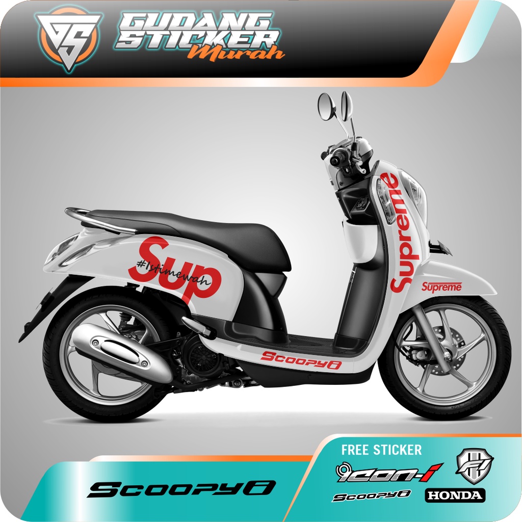 STRIPING CUTTING SCOOPY CARBU 2013 - 2016 EDISI SUPREME VOL 2 STIKER AKSESORIS SEPEDA MOTOR