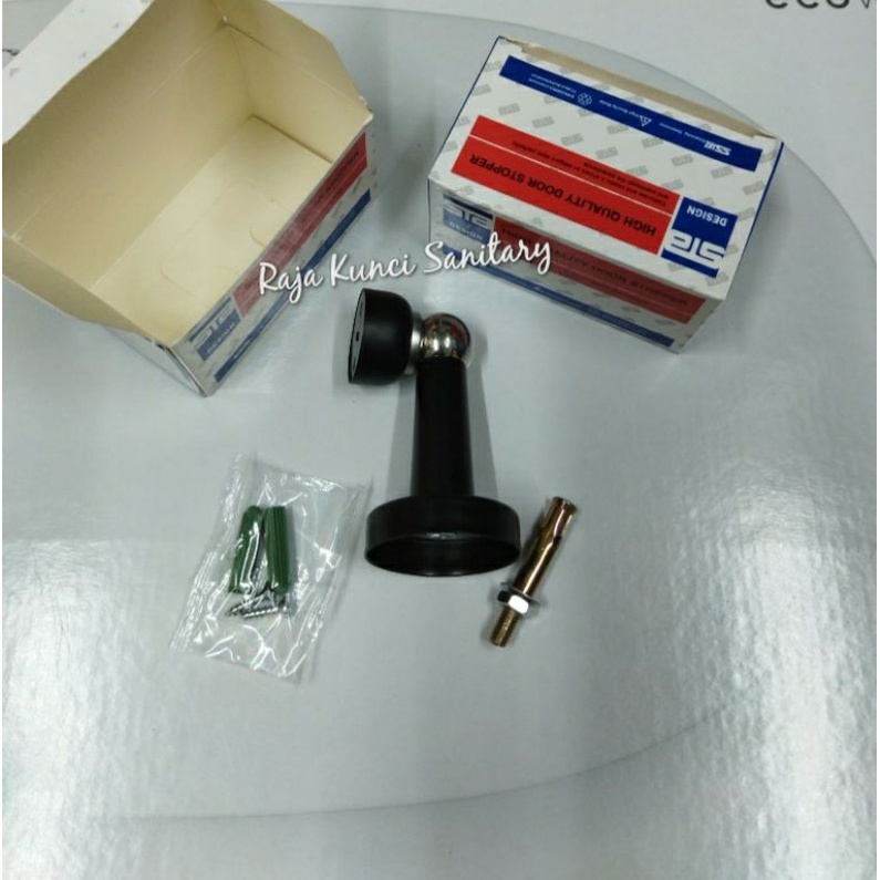 Door Stopper Magnet Stainless/Black/Ganjalan Pintu/Penahan Pintu/Stopper