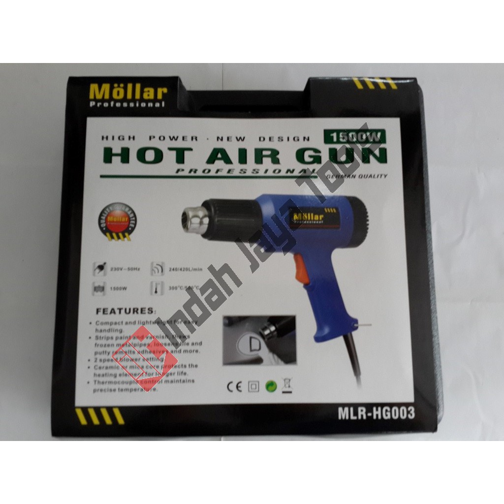 Hot Air Gun / Heat Gun Mollar MLR-HG6003 1600 watt