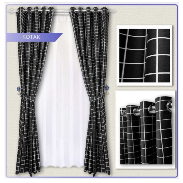 gorden minimalis motif kotak