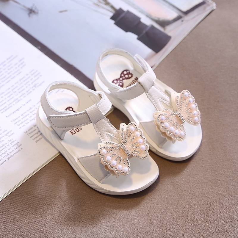 651 NEW Sepatu sandal bayi dan anak motif  butterfly