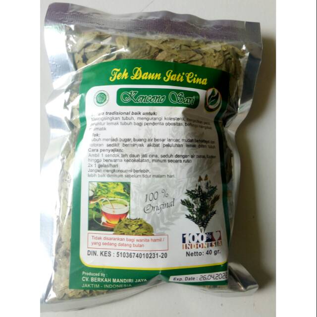 

Teh herbal daun jati cina aur pelangsing