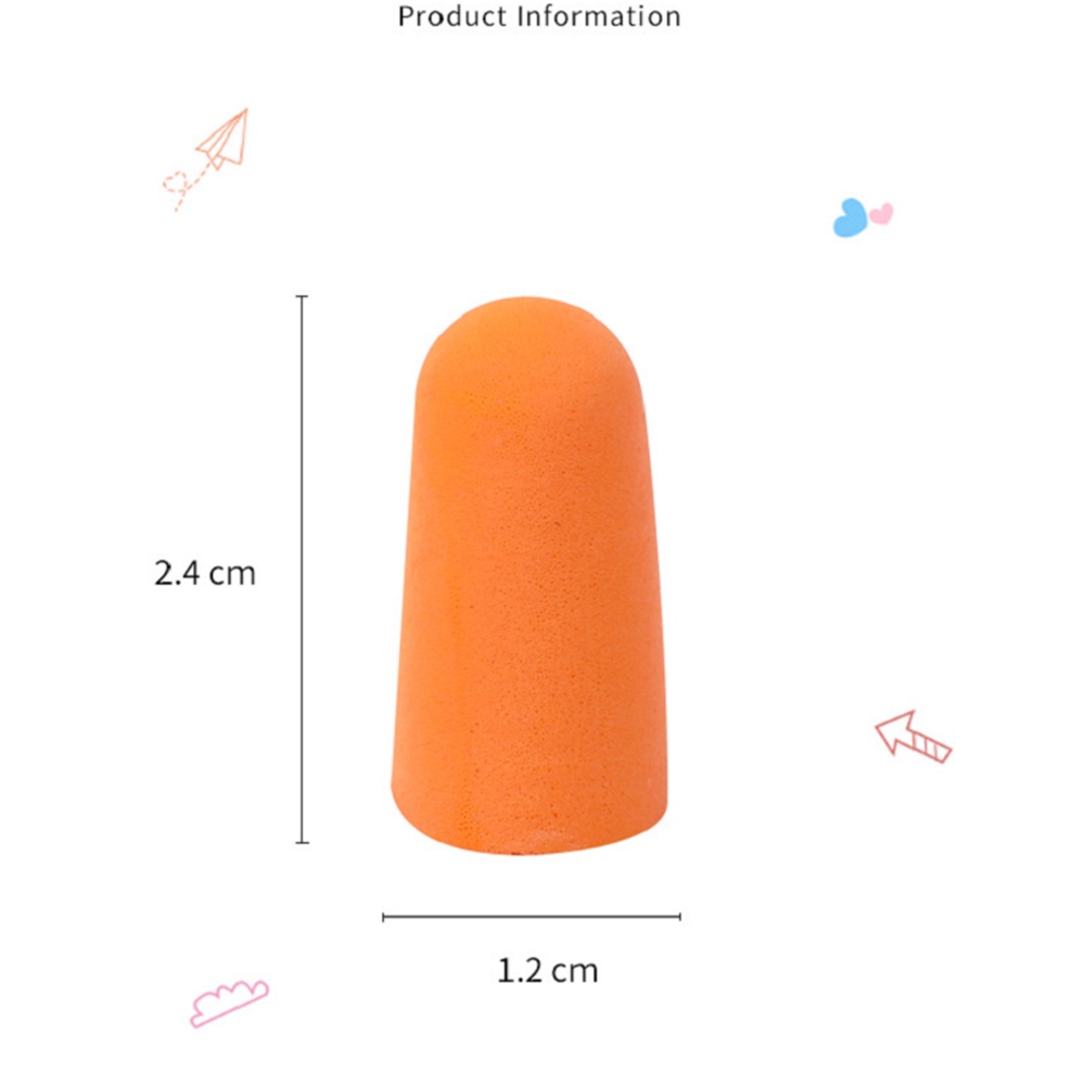 AUGUSTINA Earplug Portable Dengan Kotak Alat Bantu Tidur Insulasi Suara Peredam Kebisingan Penutup Telinga Lembut