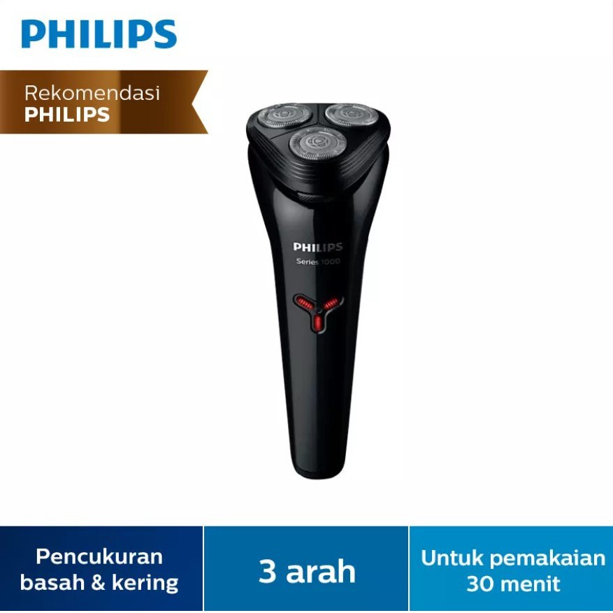 PHILIPS S106 New Shaver Electric Wet and Dry Alat Cukur Shaver S 106