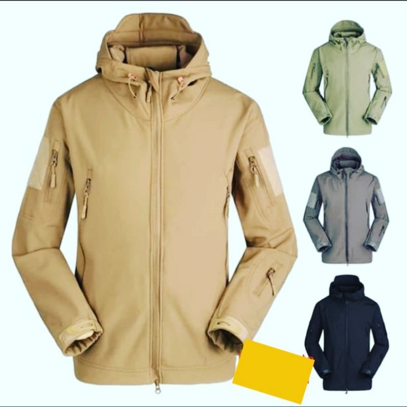 Jaket TAD TacticaL waterproof import silver knight