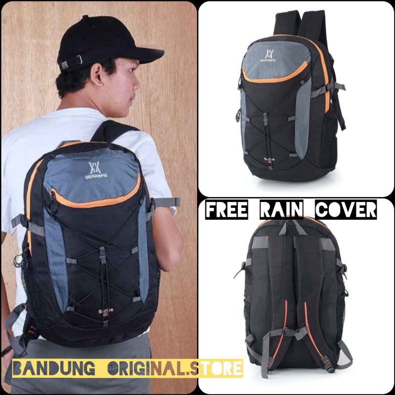 Original - Tas Backpack Pria Ransel Punggung Keril 25 Liter Bahan Premium Cordura Terbaru | Tas Travelling Outdoor Adventure | Tas Sekolah Kuliah Kerja Muat Laptop 14&quot; Inch