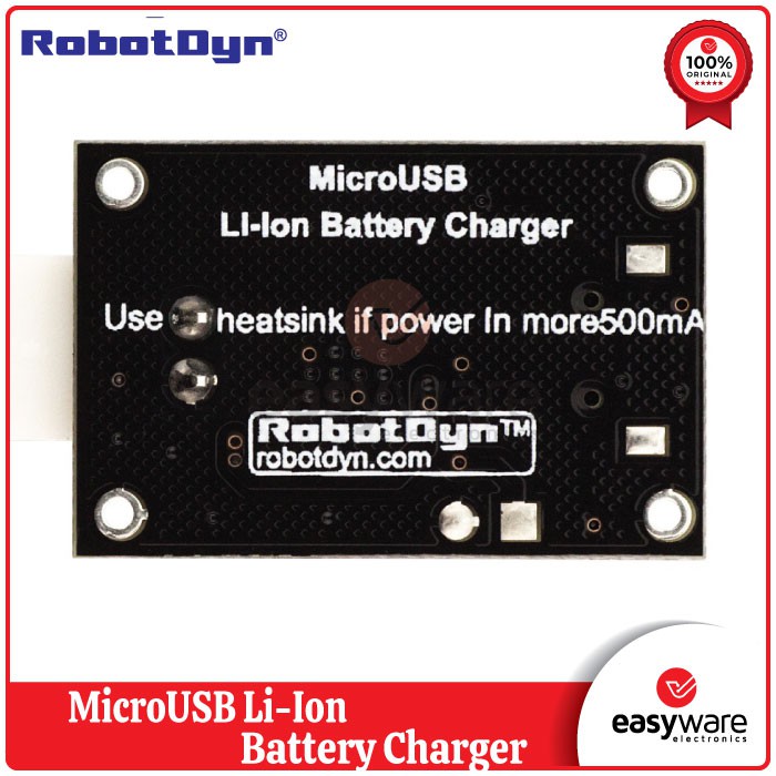 RobotDyn MicroUSB Li-Ion Battery Charger