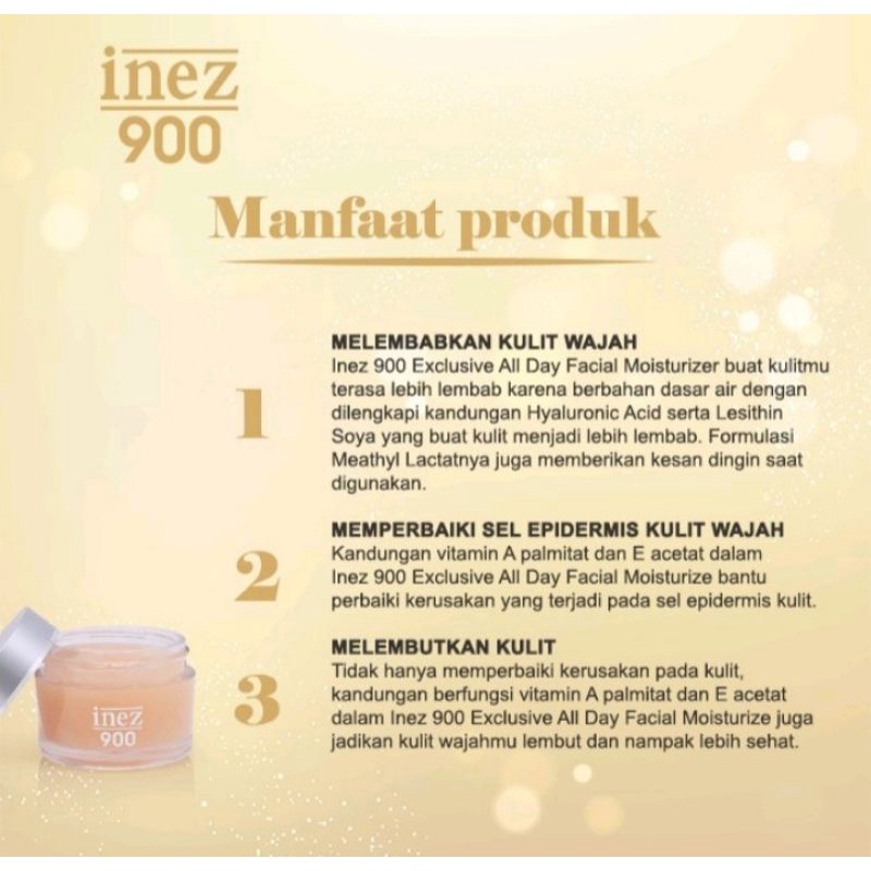 Inez 900 Exclusive All Day Facial Moisturizer/Pelembab Inez 900