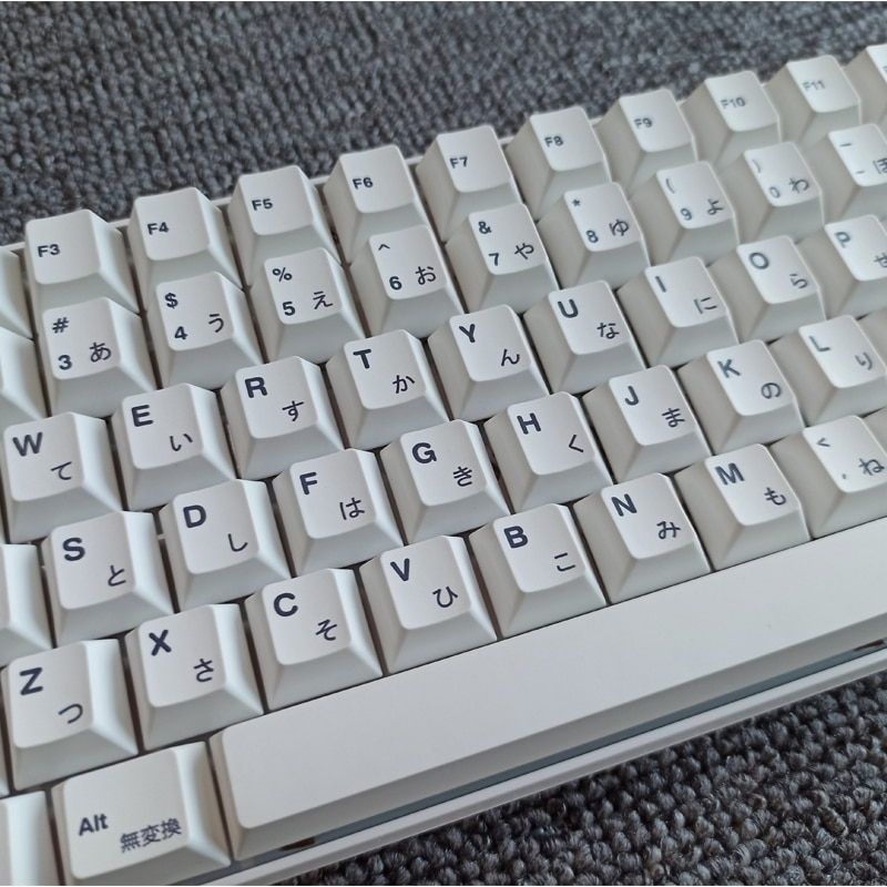 Keycaps 135 Tombol Pbt Desain Minimalis Warna Putih Untuk Keyboard Mekanik