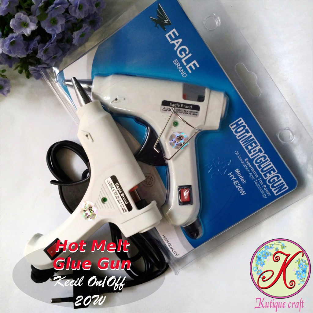 Hot Melt Glue Gun Eagle 20W / Lem Tembak kecil