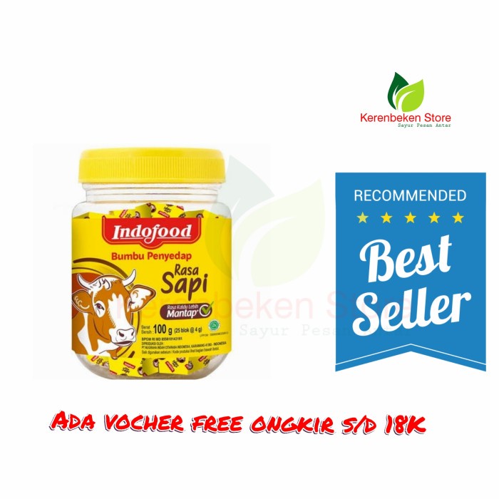 

indofood bumbu penyedap rasa sapi 100gr