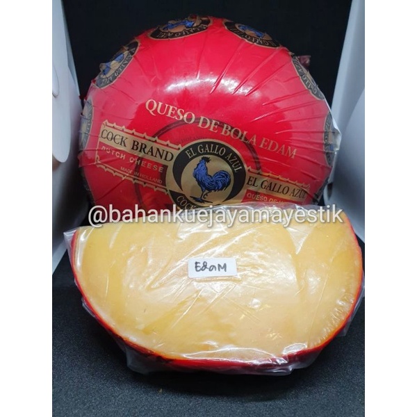 PROMO Keju Edam Ayam Emas repack  200 gram & 100 Gram / Keju Edam Cap Ayam Emas / Keju Bola Edam