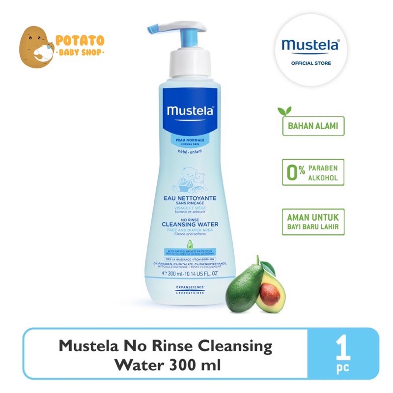 Mustela No Rinse Cleansing Water - Sabun mandi bayi tanpa bilas