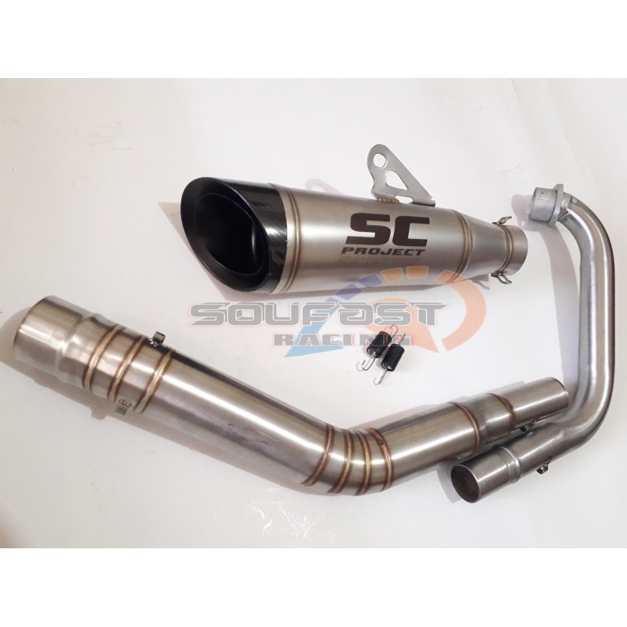 knalpot racing sc project s1 fullsystem yamaha xabre ee