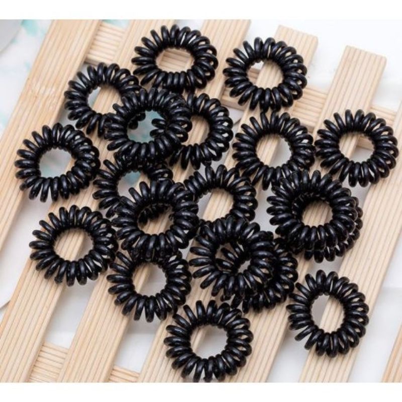 (ISI 4PCS) KARET RAMBUT SPIRAL MURAH