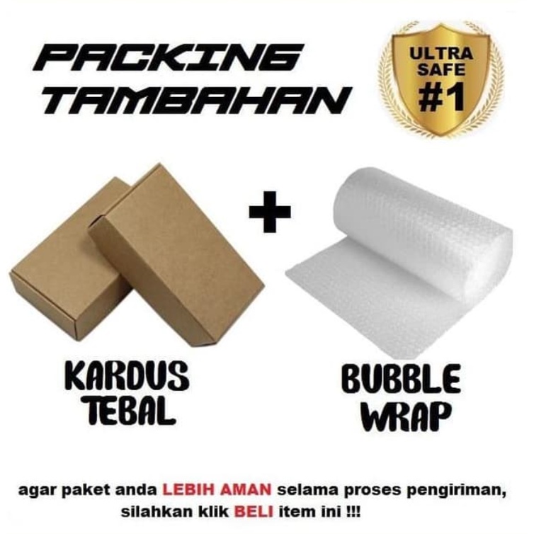 

Packing Tambahan Dus dan Bubble Wrap