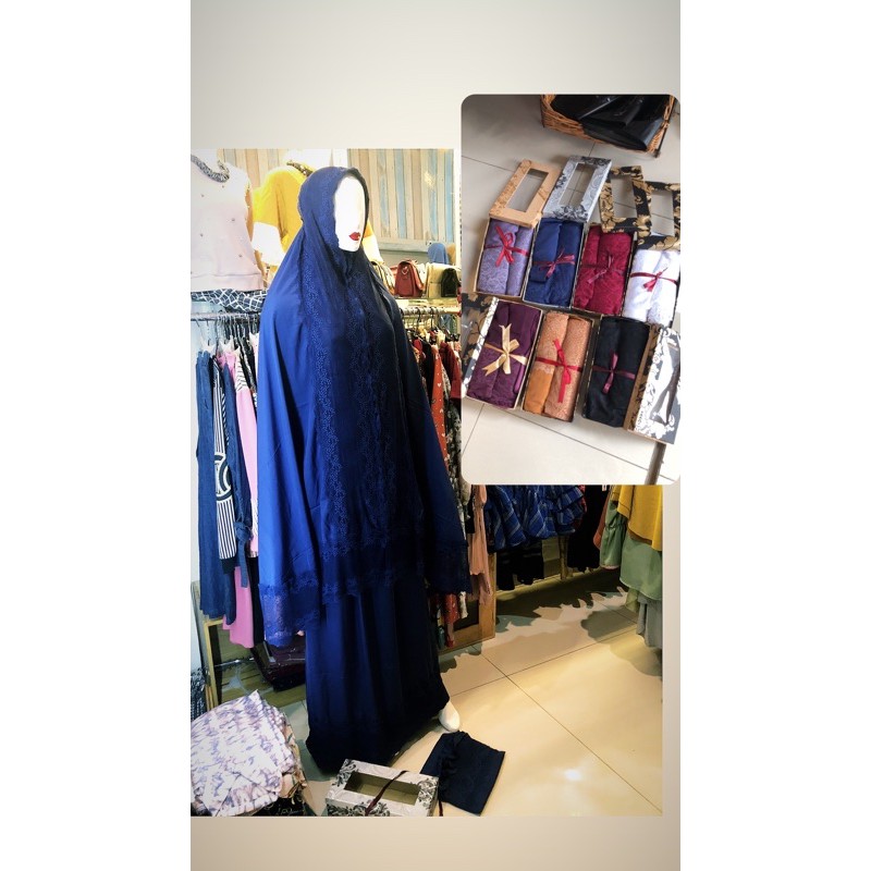 Mukena polos silky premium-Jumbo