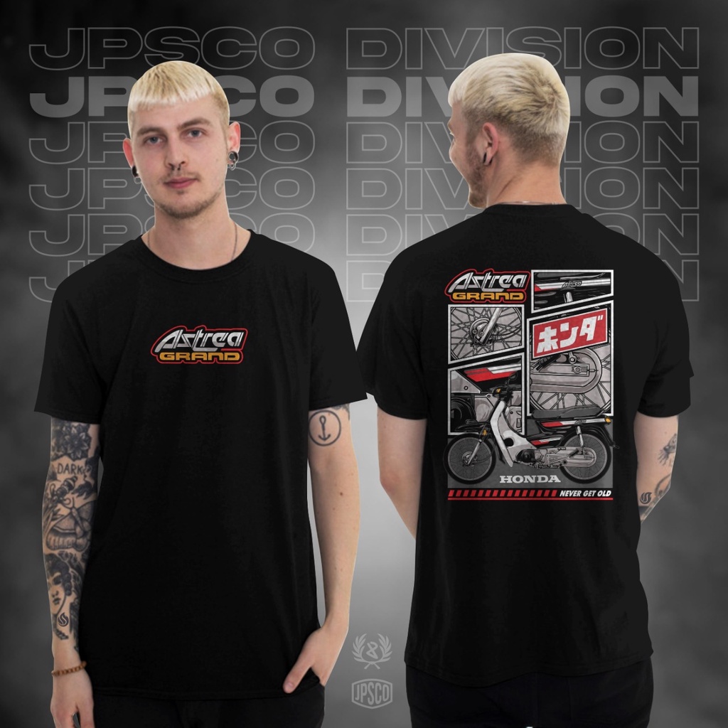 Baju Atasan Kaos Distro Motor Pria Lengan Pendek Terbaru Keren 2022 Honda Astrea Grand