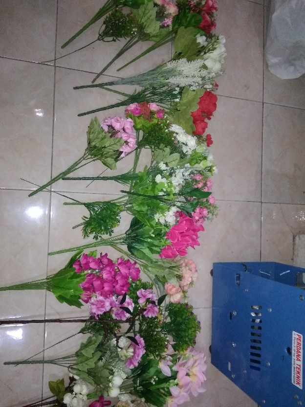 Af04 Artificial Flower Cherry Blossom Bunga Sakura Dekorasi Unik Cantik