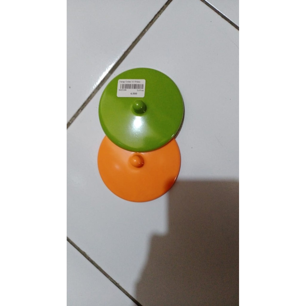 Tutup gelas melamin diameter 9 cm merk vanda 3 pcs