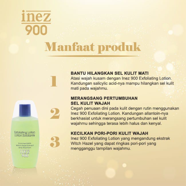 Inez 900 Exfoliating Lotion 125 ml ~ ORIGINAL 100%