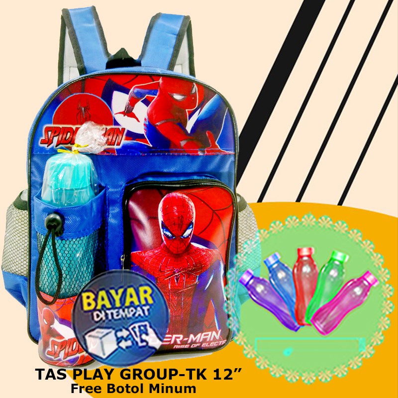 PROMO TAS TERMURAH Ransel Sekolah TK  Anak Laki Laki Motif Kartun SP1DERM4N