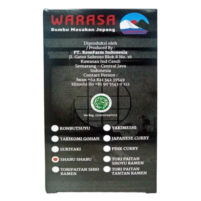 

Kualitas Terbaik - Warasa Shabu Shabu 50 Gr 100% Halal No Msg (12 Pcs)