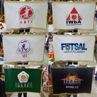 Jual Bendera Pataka Bahan Beludru Ukuran 90 Cm X 135 Cm Custom ...