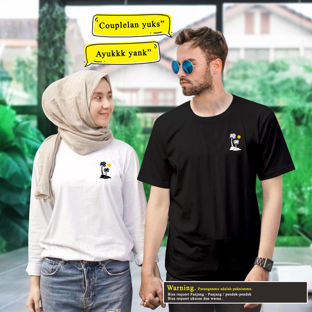 Kaos Couple Goals - Kaos Road to halal - Kaos Preweding - Kaos Custom kata - POHON LOVE - Premium T shirt