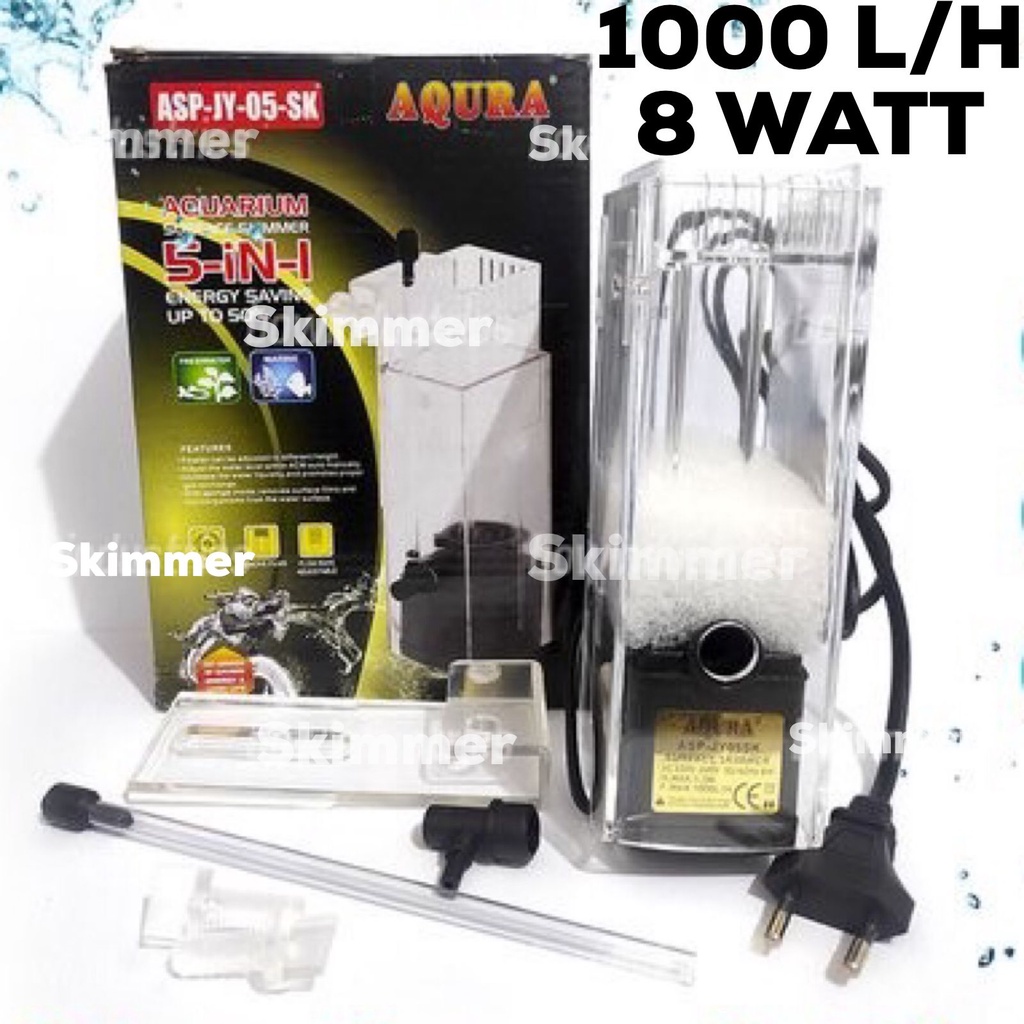 AQURA ASP JY 05 SK SKIMMER Surface Filter Minyak Kotoran Air Aquarium