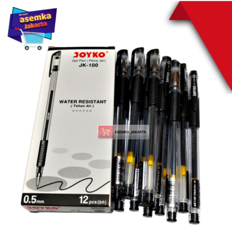 Pen Bolpen Gel JK-100NT /JK-100 Joyko (12Pcs)