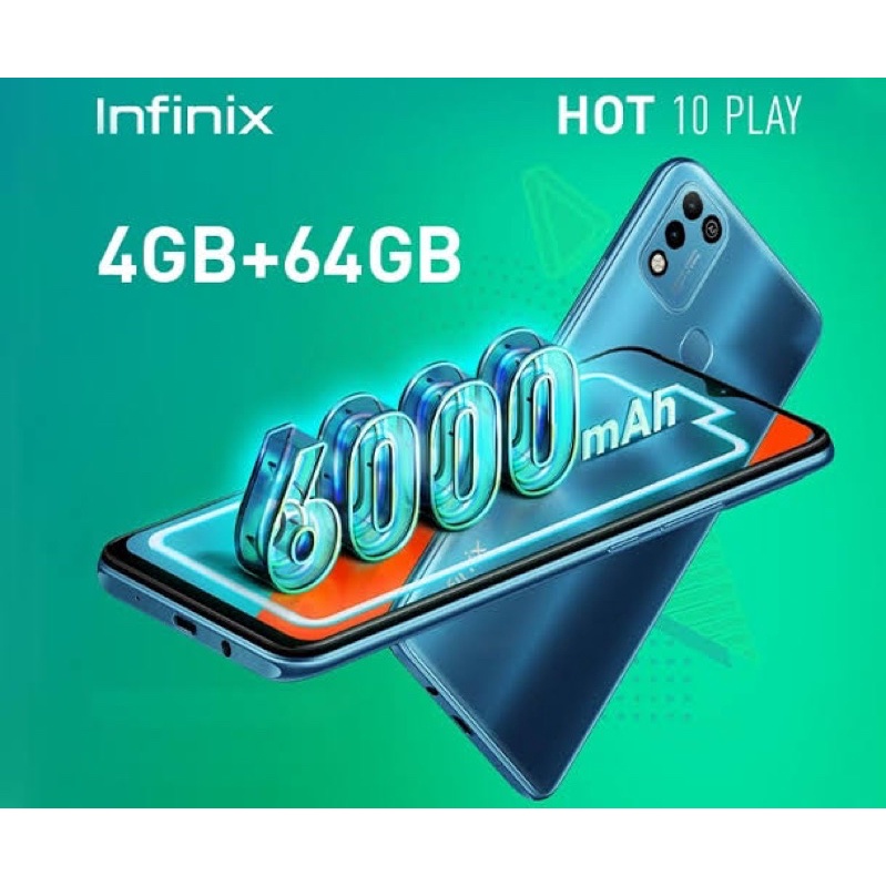 INFINIX HOT 10 PLAY &amp; HOT 11 4/64 3/32 Garansi Resmi new segel✅