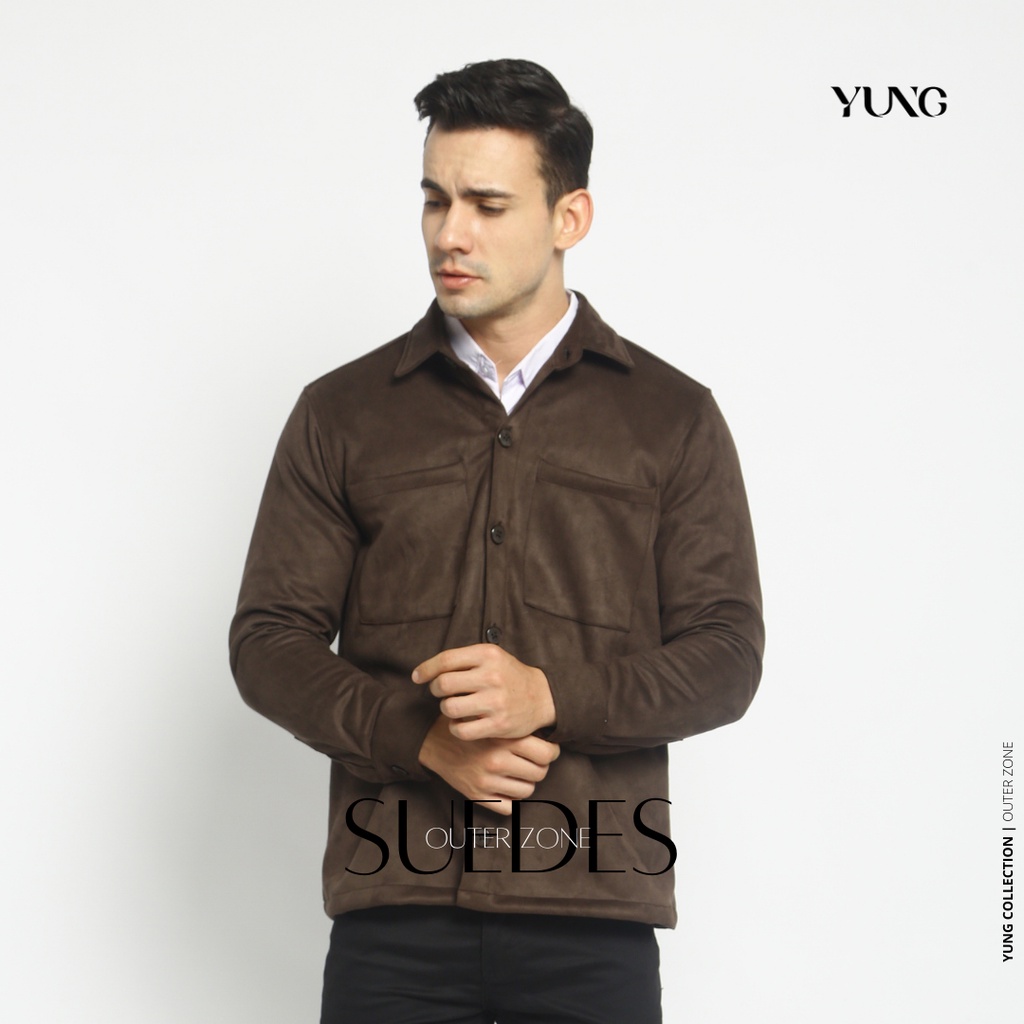 Kemeja Outer Suede YUNG | Premium Suede Quality