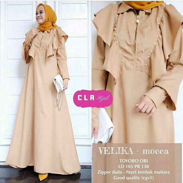 Velika Maxy, DRESS MUSLIM, baju wanita, baju gamis, dress, gamis, Baju gamis, fashion wanita