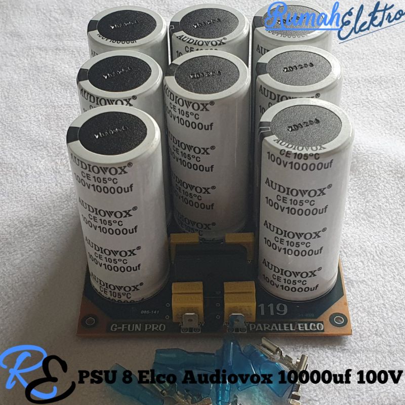 KIT PSU 8 Elco AUDIOVOX 10000uf 100V