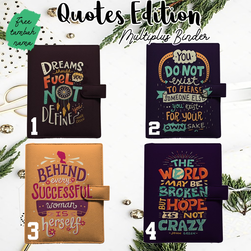 

Binder Life Quotes Custom PRE ORDER 6 Ring / 20 Ring / 26 Ring