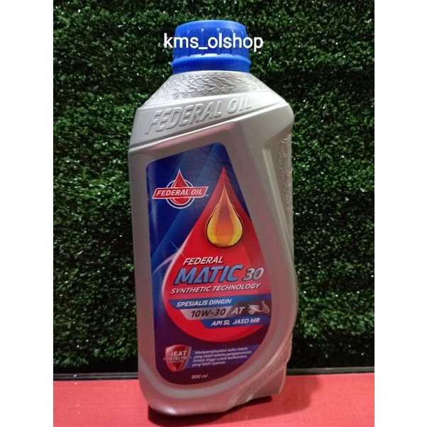 Oli Federal Matic 30 Ecomaxx 800 ml SAE 10W-30 Oli Mesin Motor Matik 0.8 Liter Original