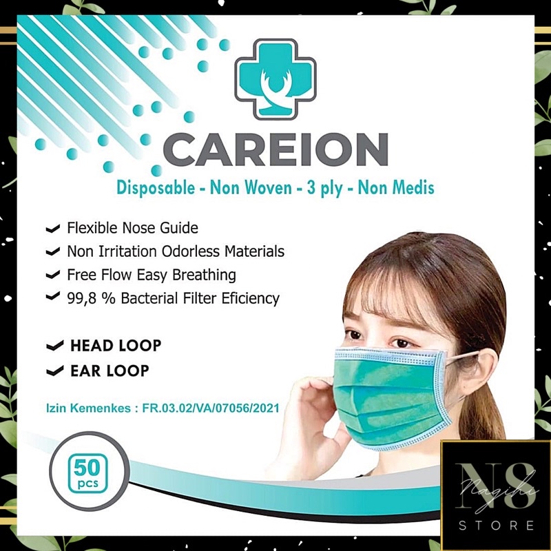 ✨NAGIHI✨ MASKER CARION ISI 50 PCS/MASKER KOREA/MASKER CAREION