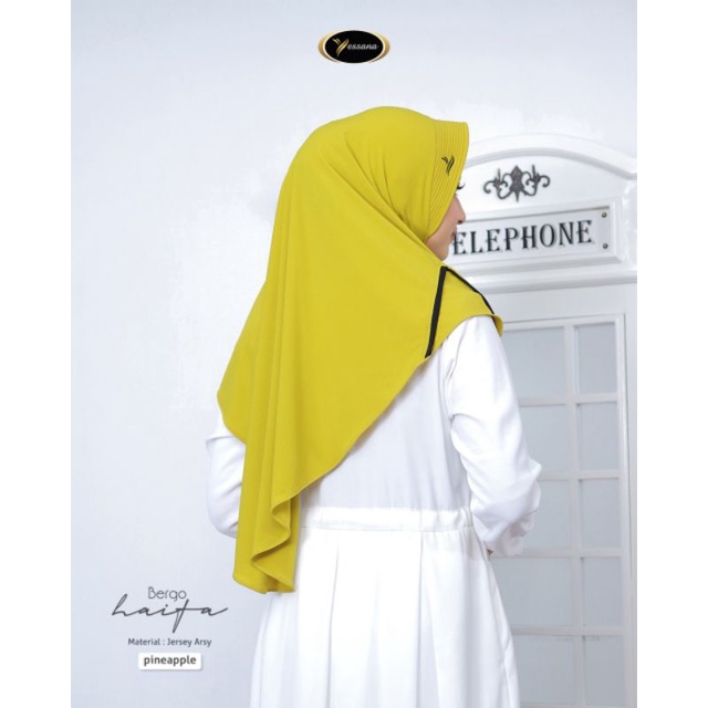 (BISA COD) HIJAB JILBAB INSTAN / BERGO HAIFA BY YESSANA-7