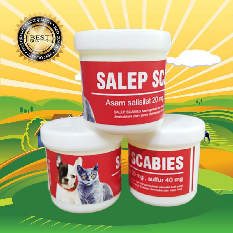 SALEP SCABIES JAMUR OBAT SCABIES KUCING ANJING HAMSTER KELINCI AMPUH