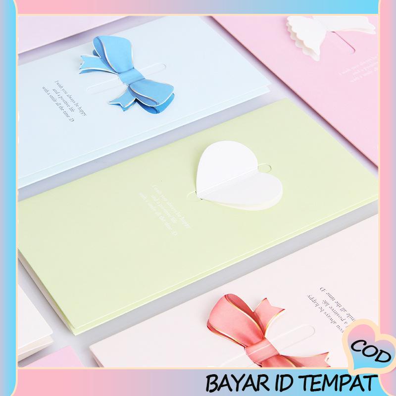 COD❤️ Kartu Ucapan Natal / Tahun Baru / Valentine / Musim Gugur Motif Hati A.one