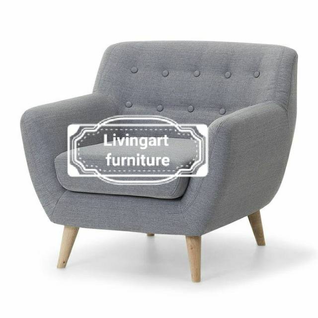 Sofa single sofa livingart minimalis || FREE ongkir khusus daerah JAWA BALI